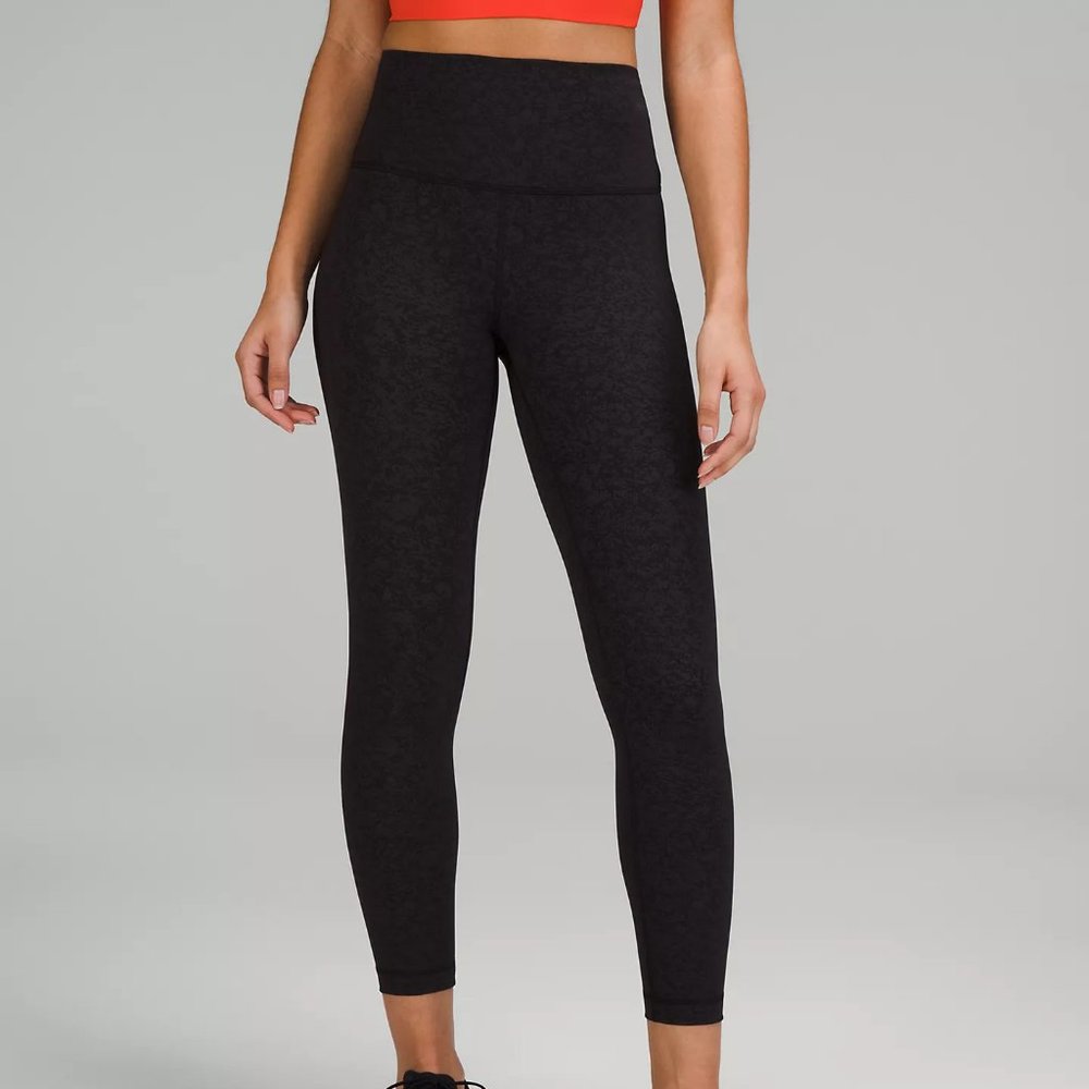 Lululemon Wunder Train Legging "Blaze Black" Size 6